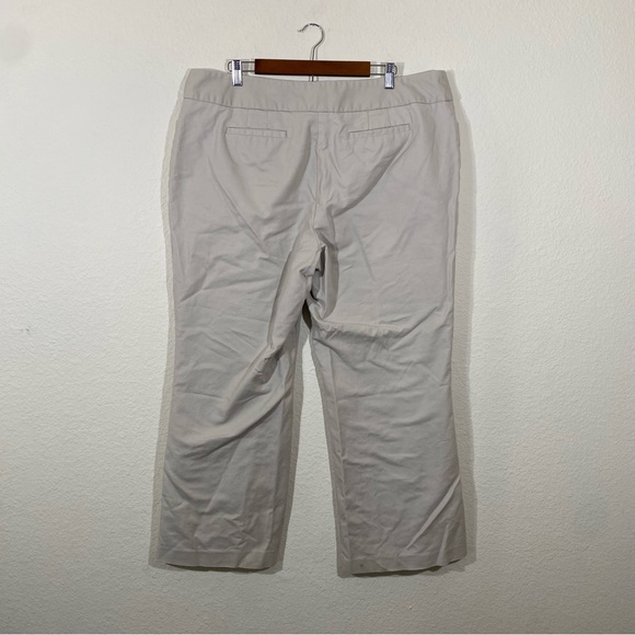 Renuar sz:20W Cream Slack Trouser Pants Button Front - Picture 5 of 9